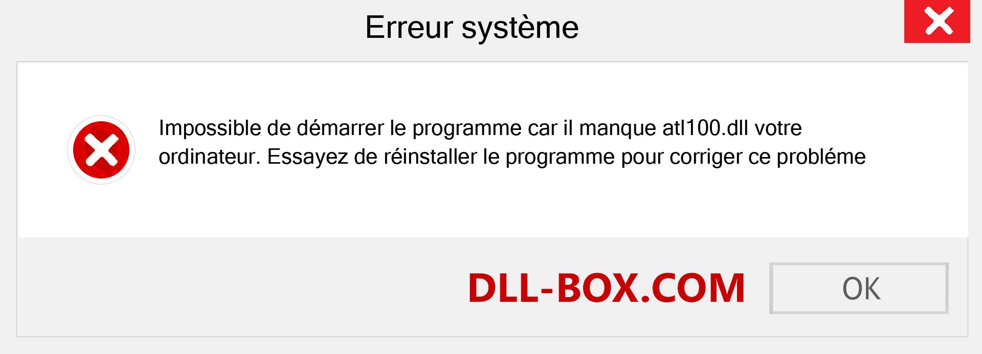 Le fichier atl100.dll est manquant ?. Télécharger pour Windows 7, 8, 10 - Correction de l'erreur manquante atl100 dll sur Windows, photos, images